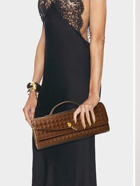 Clutch Purses for Women Evening Bag Leather Top-Handle Handbag
